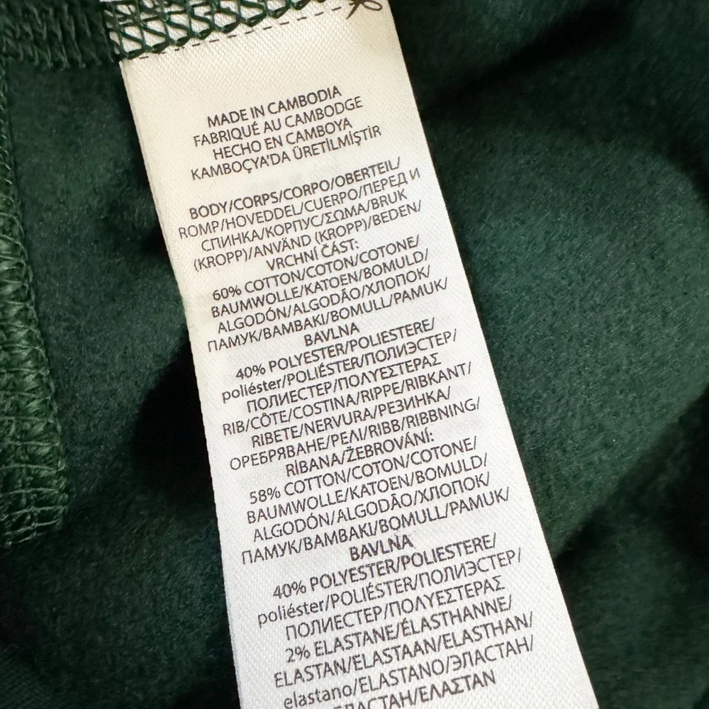 POLO RALPH LAUREN RL Athletic Fleece Sweatpants/Joggers Green Orange Pony - Picture 14 of 14
